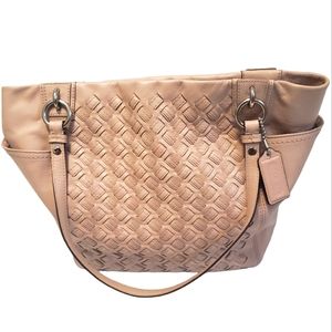 COACH Woven Leather Tote bag